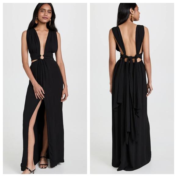 Just BEE Queen Dresses & Skirts - Just Bee Queen Sara Cutout Bamboo Cotton Maxi Dress Gauze S